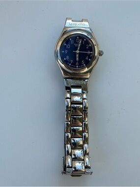 1998 Swatch Minx YSS110  Irony Ladies 25mm Stainless Steel AS IS READ
